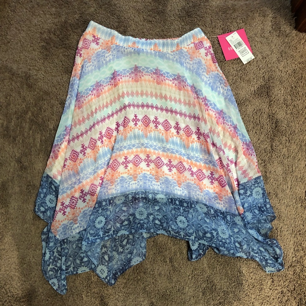 New with tags AMY BYER midi multicolored skirt